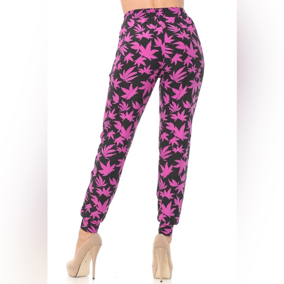 NWT! Rasta 420 Leaf Buttery Soft Joggers - Picture 6 of 7